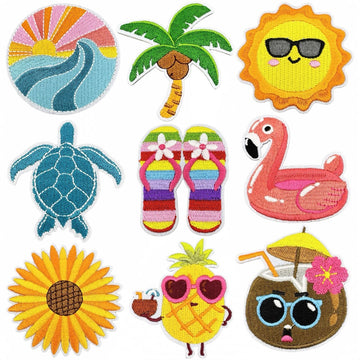 Coastal Summer Patches (Iron-On)