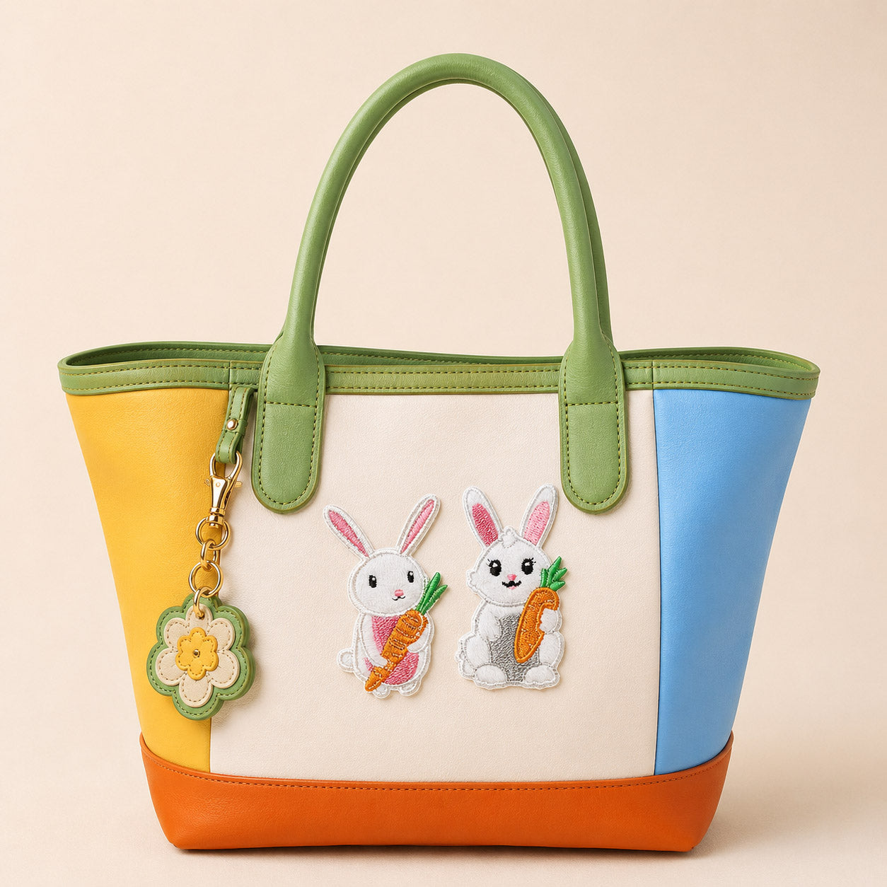 Rabbit with Carrot Patches(Stick-On)