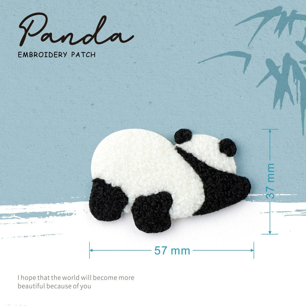 Cute Panda ① Embroidered Patches - Multiple Designs Available - CheerCove