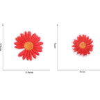 Multicolor Daisy Embroidered Patches - Multiple Designs Available - CheerCove