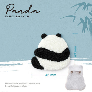 Embroidered Pins of Cute Panda ①