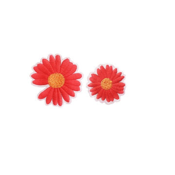Multicolor Daisy Embroidered Patches - Multiple Designs Available - CheerCove