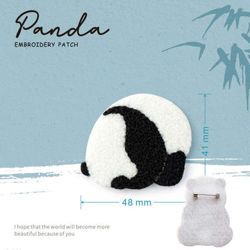 Embroidered Pins of Cute Panda ①