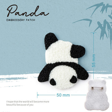 Embroidered Pins of Cute Panda ①