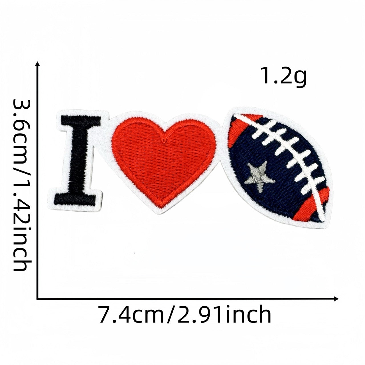 Football ① Patches (Iron-On)