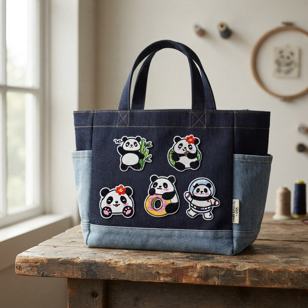 Panda ① Patches (Iron-On)