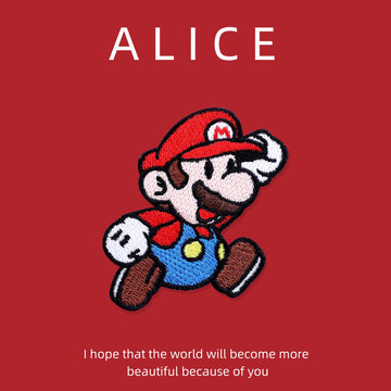 Retro Plumber Hero Patches(Stick-On)