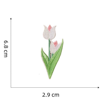 Tulip Embroidered Patches - Multiple Designs Available - CheerCove