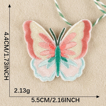 Botanical Butterfly Embroidered Patches - Multiple Designs Available - CheerCove
