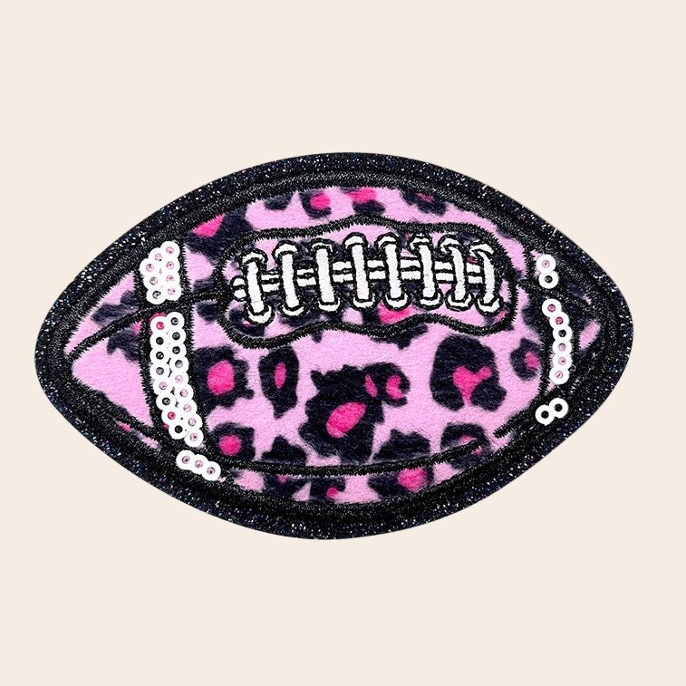 Holographic Leopard Rugby Patches (Iron-On) - CheerCove