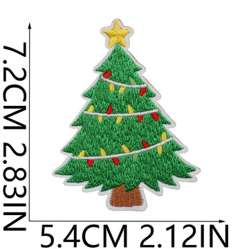 Christmas Tree Patches (Iron-On)