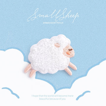 Small Sheep Embroidered Patches - Multiple Designs Available - CheerCove