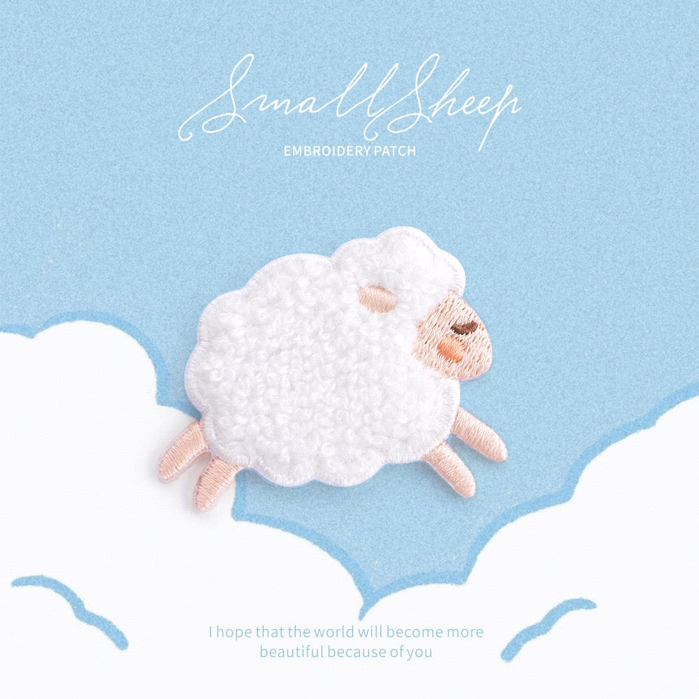 Small Sheep Embroidered Patches - Multiple Designs Available - CheerCove