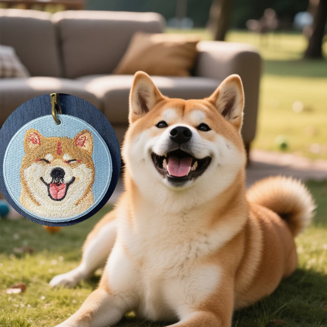 Cute Dog Double-Sided Embroidered Charms - CheerCove