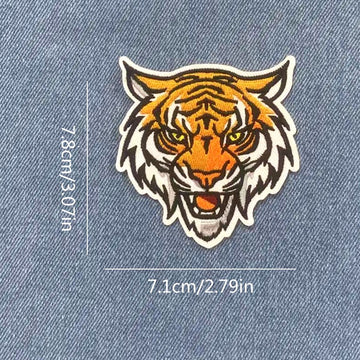Tiger & Bear Patches (Iron-On)