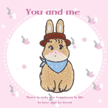 Couple Rabbits Embroidered Patches - Multiple Designs Available - CheerCove