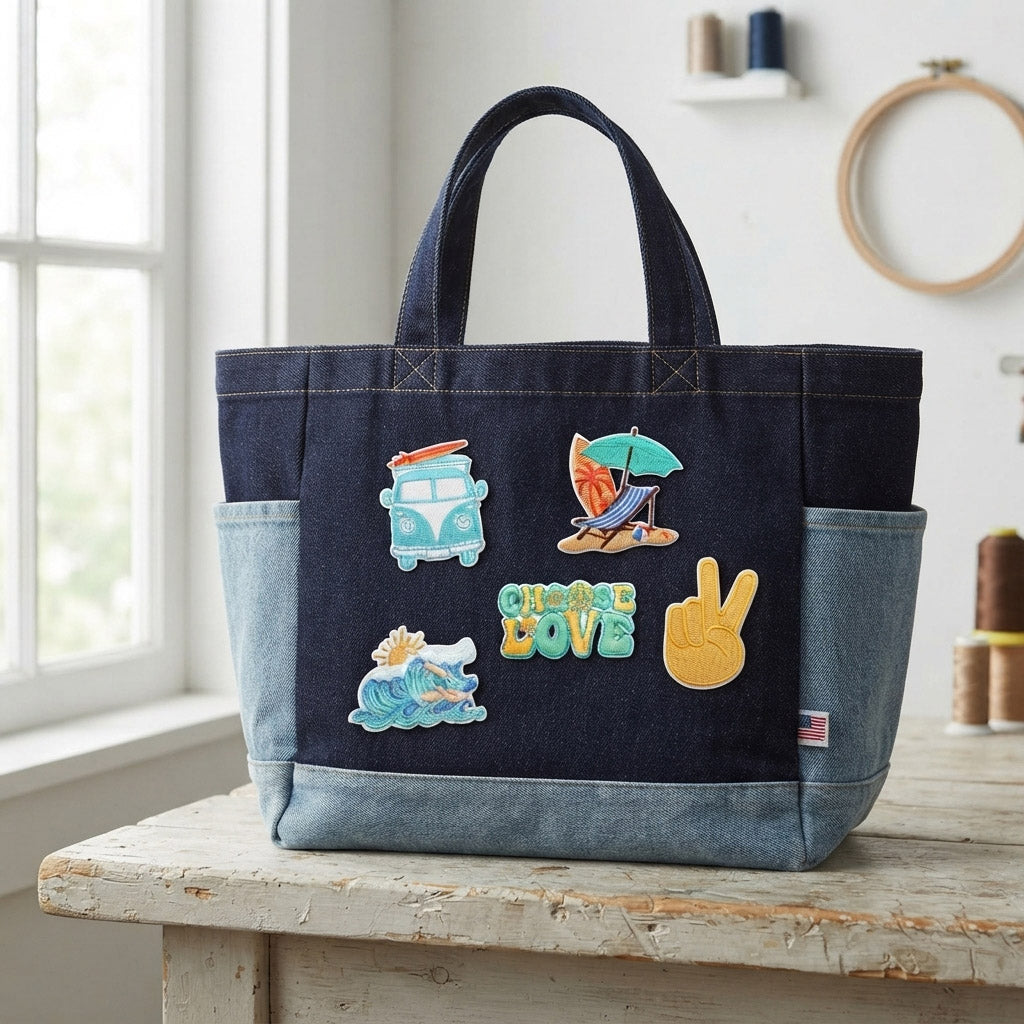 Beach Vacation Patches (Iron-On)