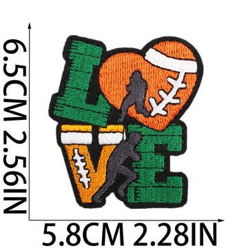 Game Day Football ① Patches (Iron-On) - CheerCove