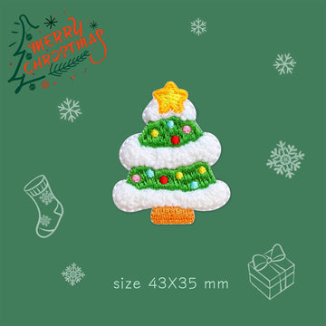 Marry Christmas Patches(Stick-On)