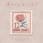 Flower Stamps  Patches (Iron-On)