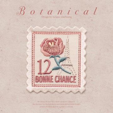 Flower Stamps  Patches (Iron-On)