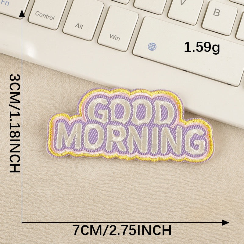 Everyday Words Embroidered Patches ① - Multiple Designs Available - CheerCove