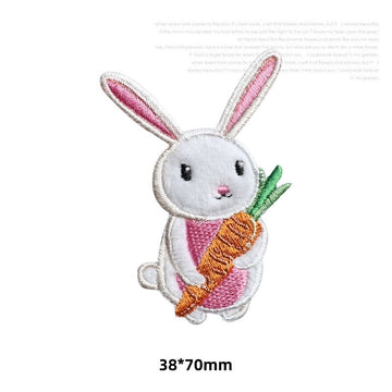Rabbit with Carrot Patches(Stick-On)