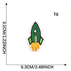 Rocket Embroidered Patches ① - Multiple Designs Available - CheerCove