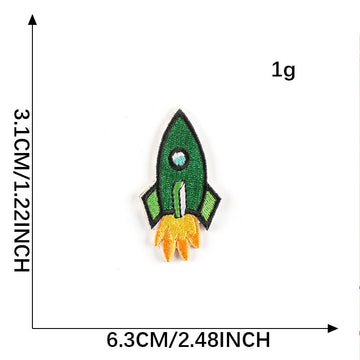 Rocket Embroidered Patches ① - Multiple Designs Available - CheerCove