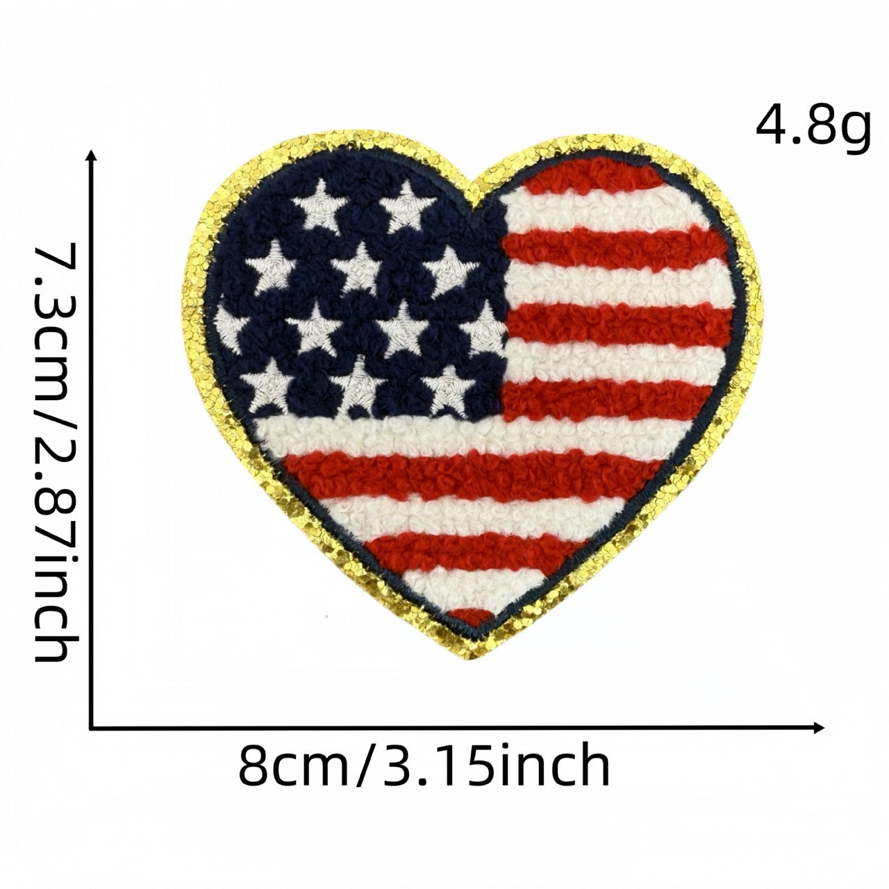 Stars & Stripes ① Patches (Iron-On)