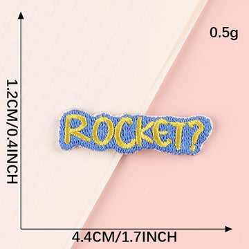 Minimalist Word Embroidered Patches ① - Multiple Designs Available - CheerCove
