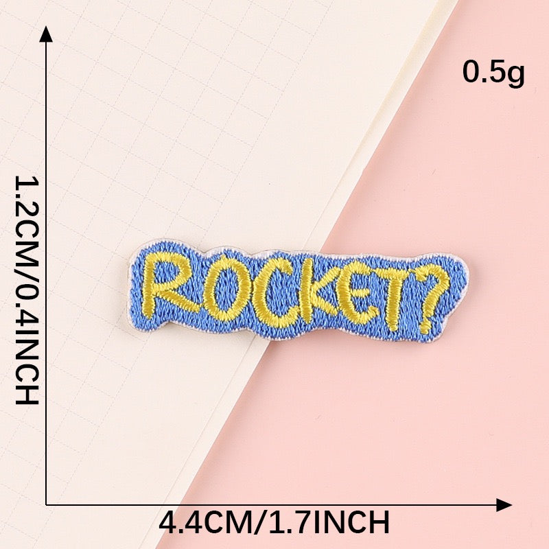 Minimalist Word Embroidered Patches ① - Multiple Designs Available - CheerCove