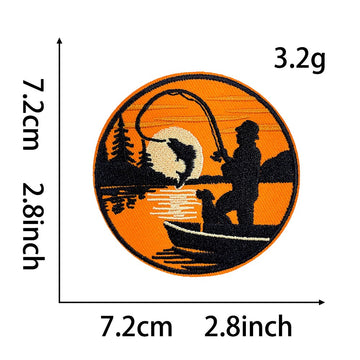 Outdoor Fishing & Camping Patches (Iron-On) - CheerCove