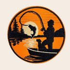 Outdoor Fishing & Camping Patches (Iron-On) - CheerCove