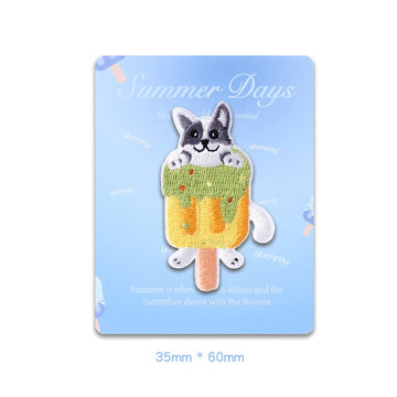 Summer Animal Popsicle Embroidered Patches - Multiple Designs Available - CheerCove