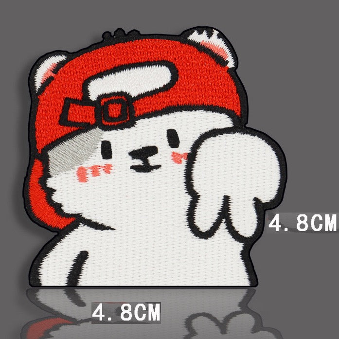 Cool Hip-Hop Puppy Patches (Stick-On)
