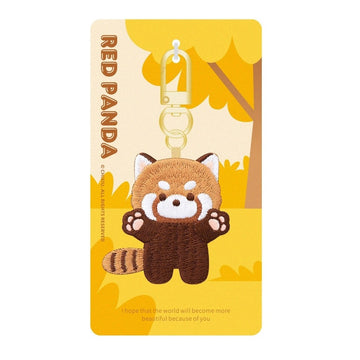 Embroidered Cute Red Panda Charm - Multiple Designs Available - CheerCove