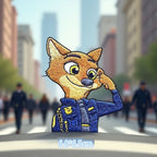 Bunny Officer & Fox Patches (Stick-On)