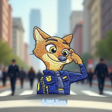 Bunny Officer & Fox Patches (Stick-On)
