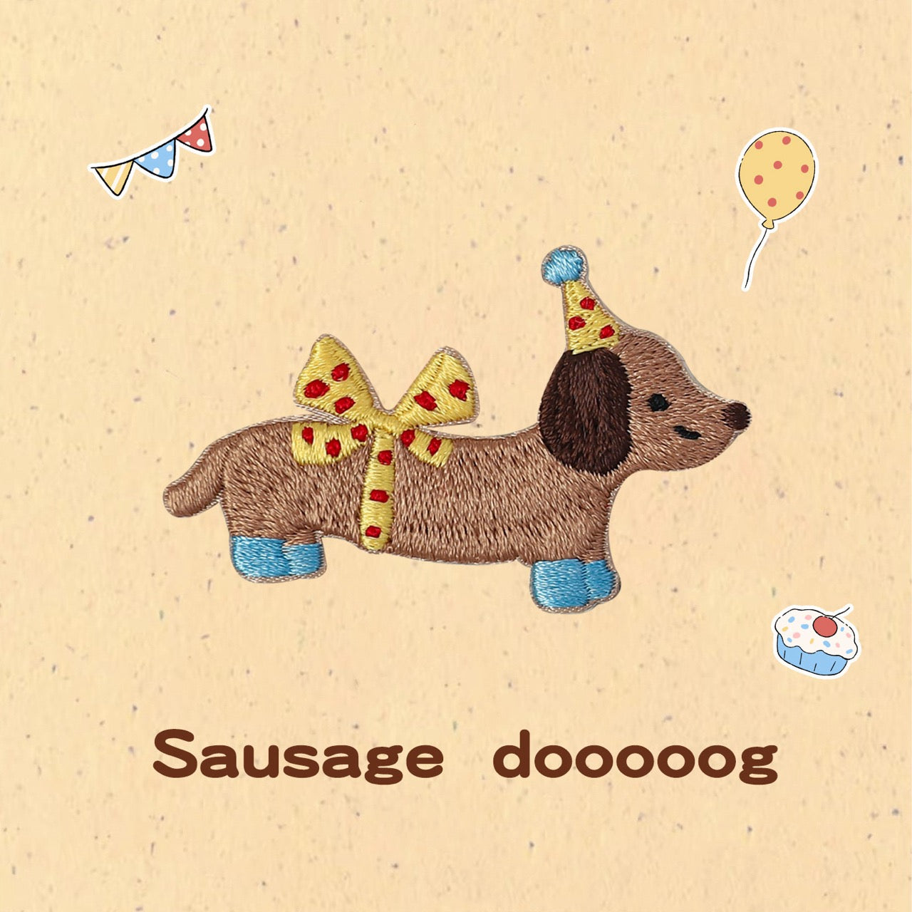 Sausage Dog Embroidered Patches - Multiple Designs Available - CheerCove