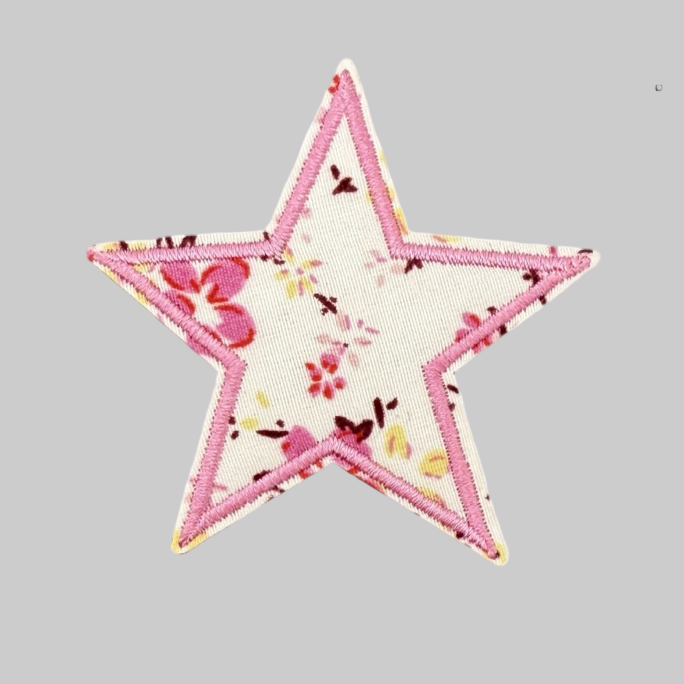 Floral Star Patches(Stick-On) - CheerCove