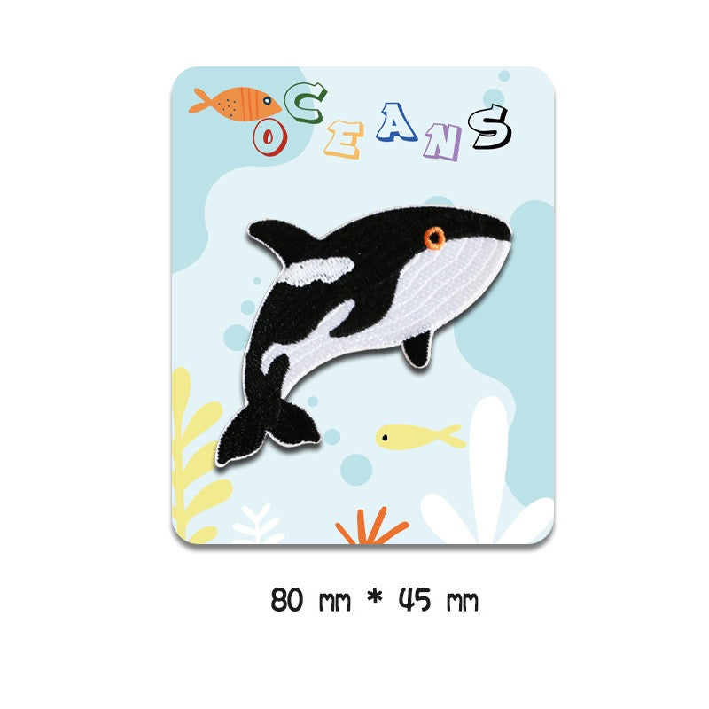 Ocean Animals Embroidered Patches - Multiple Designs Available - CheerCove