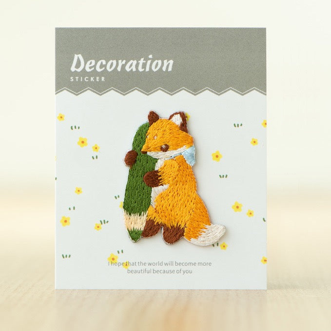Cute Fox Embroidered Patches - Multiple Designs Available - CheerCove