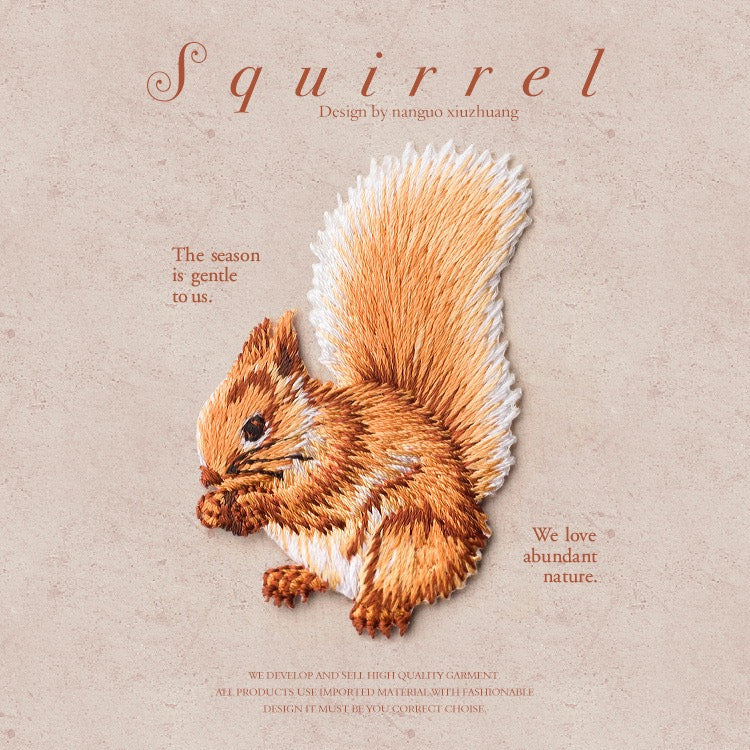 Squirrel Patches (Iron-On)