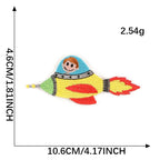 Rocket Embroidered Patches ② - Multiple Designs Available - CheerCove