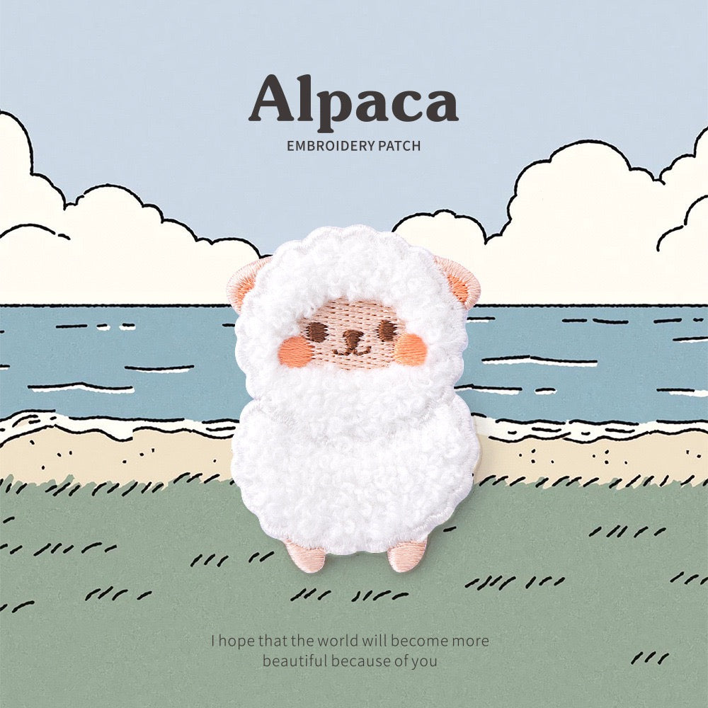 Alpaca Embroidered Patches - Multiple Designs Available - CheerCove