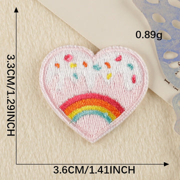 Heart Embroidered Patches ② - Multiple Designs Available - CheerCove