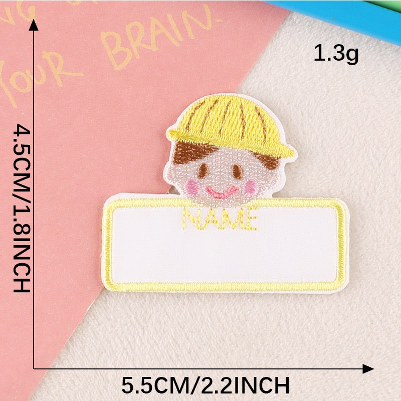 Write-On Name Embroidered Patches ① - Multiple Designs Available - CheerCove