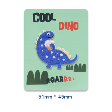 Fun Dinosaur Embroidered Patches - Multiple Designs Available - CheerCove