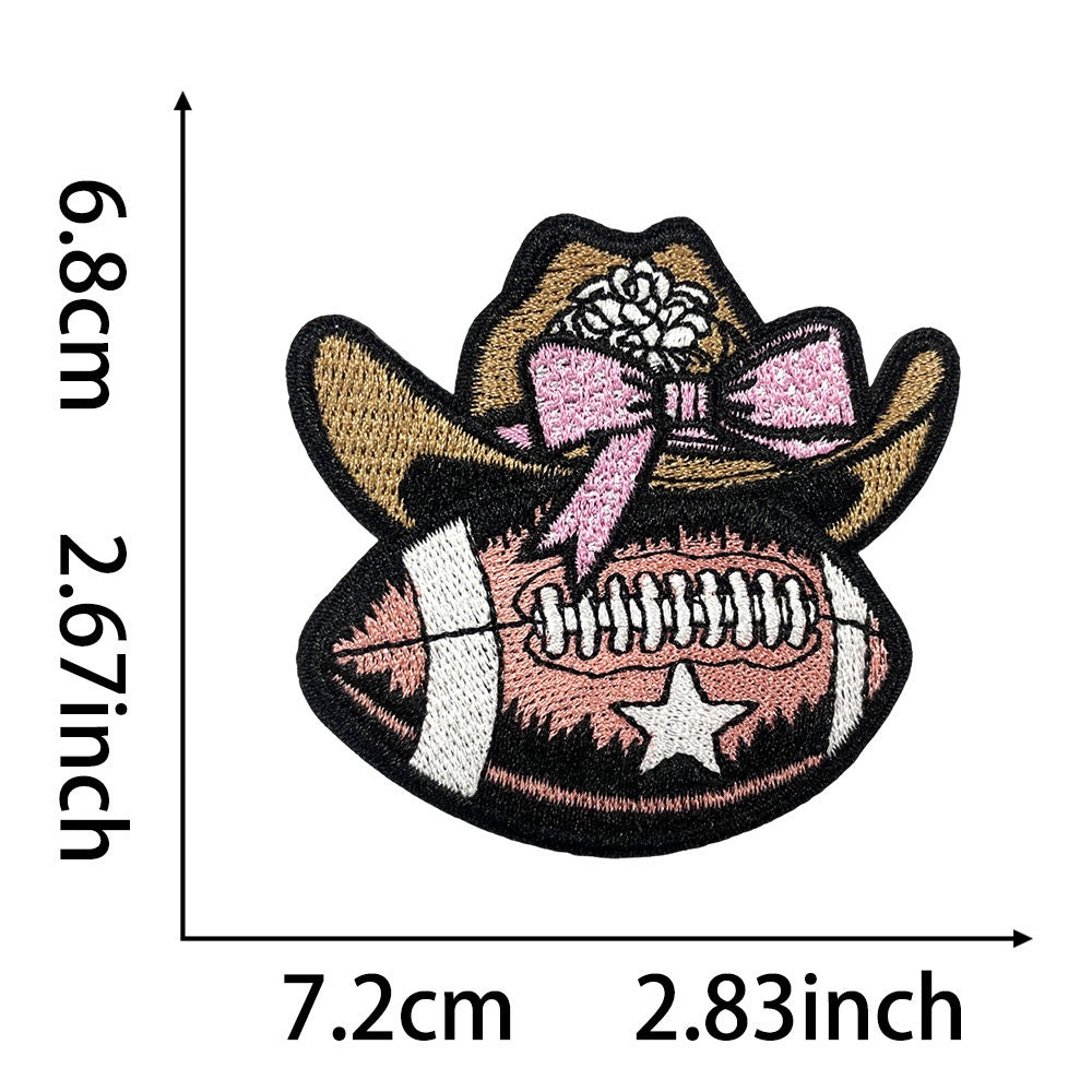 Playful Rugby Patches (Iron-On)
